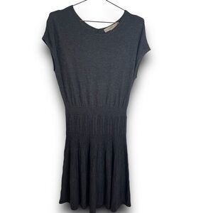 Loft Gray Sleeveless Knit Sweater Dress